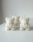 Millies - mini rose teddy kaars